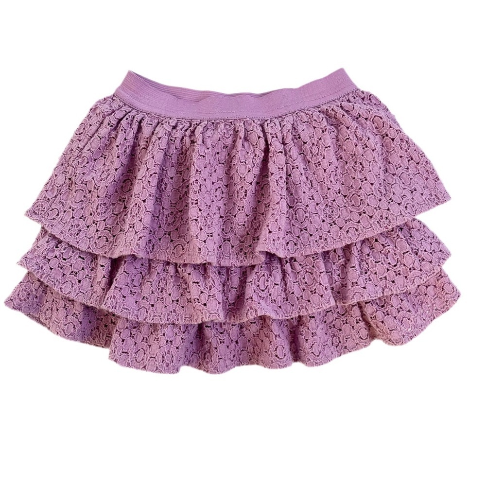 🩵 4/$20 The Children's Place Purple Lace Tiered Skort